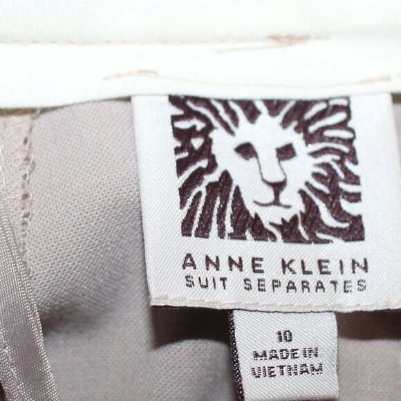 Anne Klein Plus Suit Separates Wool Blend Pants Size 10 Flair Trousers - Picture 10 of 13